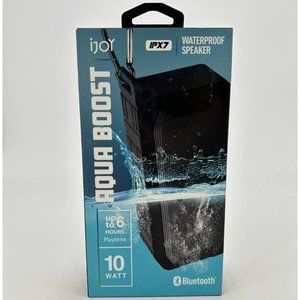 iJoy Aqua Boost IPX7 Waterproof Speaker BLUETOOTH Portable IJPDQ106 -6 Hours